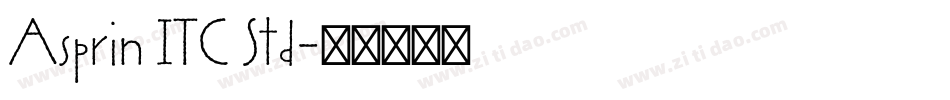 Asprin ITC Std字体转换